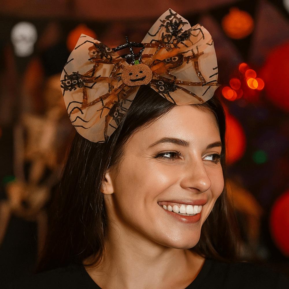 Pumpkin Halloween Hair Hoop Bat Festival Hair Accessories Cute Spider Headband  Girl