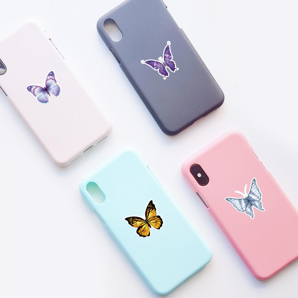 50 Butterfly Graffiti Stickers Suitcase Car Laptop Skateboard Mobile Phone Waterproof Decorative Stickers