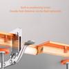 Aluminum Wood Grooving Guide Arcs Grooving Mold Woodworking Round Corner Radius Templates Mold Grooving Tool for Closet