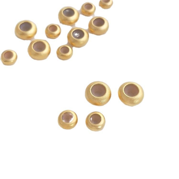 Vietnamské zlaté silikonové polohovací korálky: Korálky ve stylu abaku, s vysokou barevnou stálostí, DIY distanční doplňky k náramkům