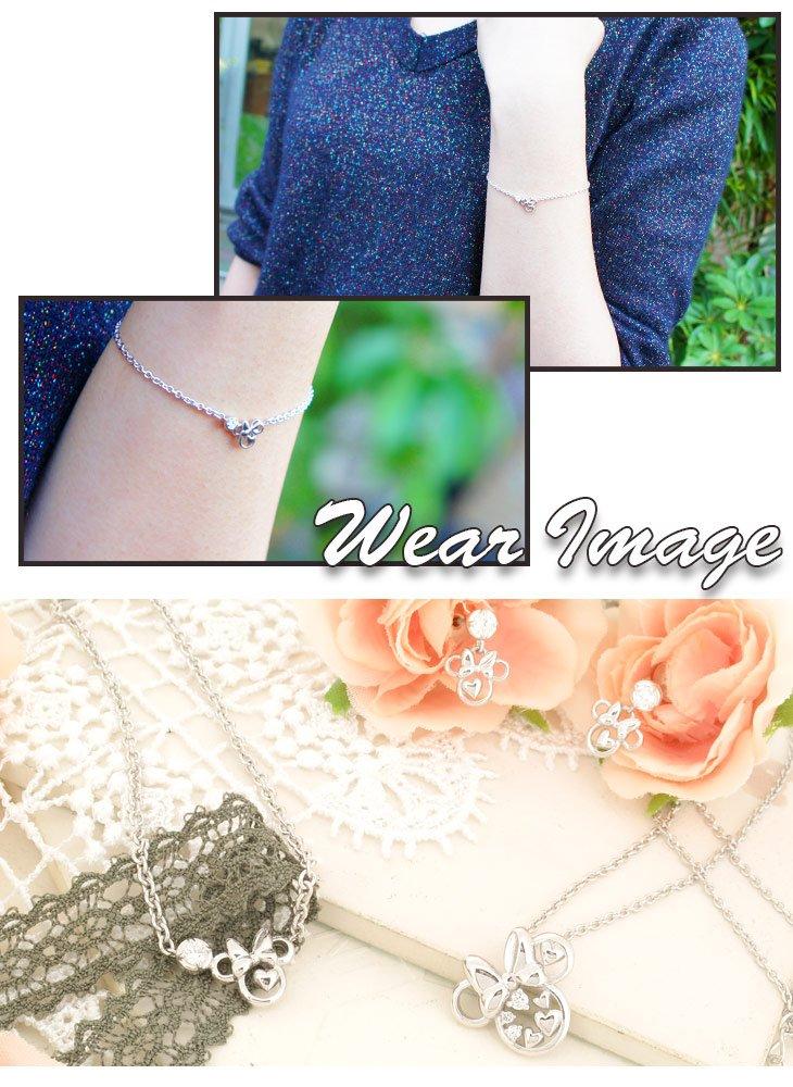 Specificații speciale SV925 Minnie Face Plump Silver 925 Lungime brățară 16 cm [Disney] - 19,5 cm VBLDS-20006 Femei