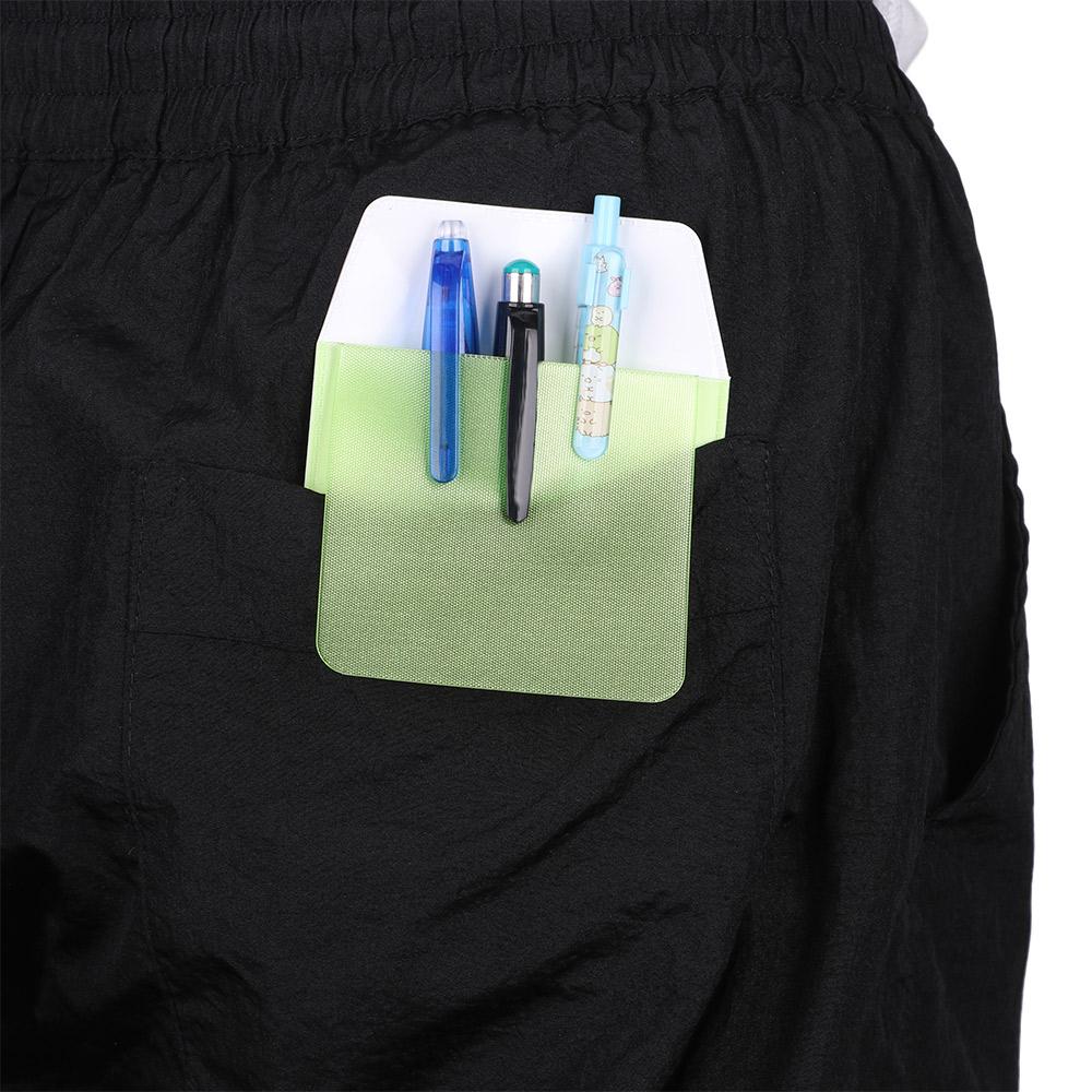 3Pcs School Colorful PVC Pocket Protector Doctors Nurses Supplies Leak-Proof Pen Pouch Pencil Case