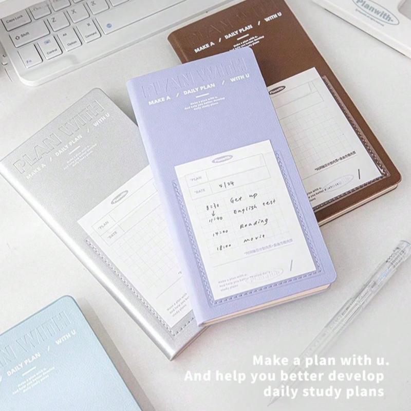 1Pc Planwith daily planner, 2025 Schedule Book, Portable Notebook,To-Do List, Self-Discipline Card Printing Book,Task List Memo