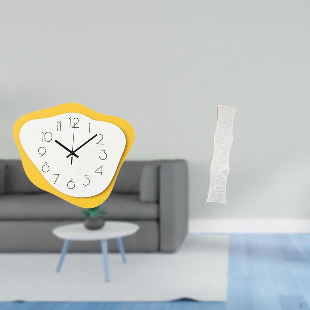 Acrylic Paper Wall Clock Lamp Shade Modern Office Ornament Cozy Living Room Decor Silent Timepiece
