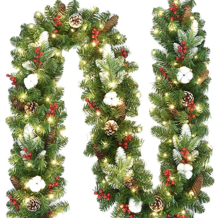2.7m Christmas Garland for Decoration - Tree, Wreath, Wall, Door Hanging, Hotel, Shopping Mall Display