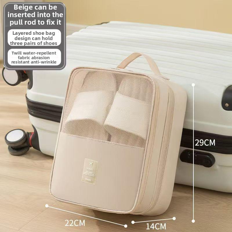 

Shoe Bag Storage Bag Travel Shoe Bag Large Capacity Portable Dustproof Storage Bag Moving Business Travel Shoe Organizing Box покинуть белый