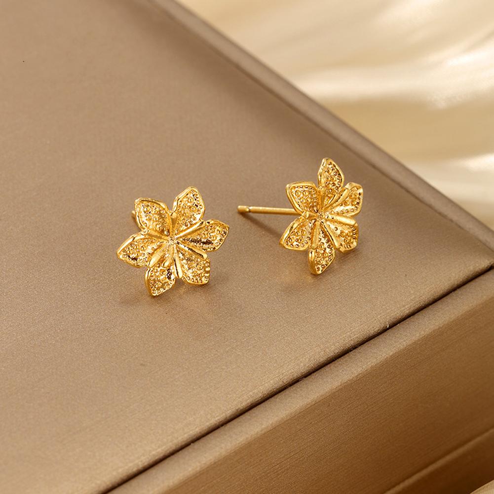 Vintage Earrings Flowers Ear Studs For Girl Simple Jewelry Fashion Classic Earrings Jewelry Party Gifts