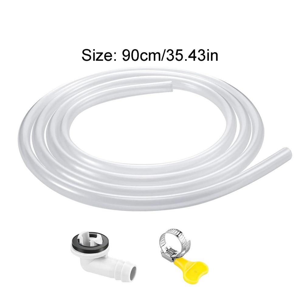 White Drain Hose Pipe Inlet Hoses Extension Drainpipe Tube Kits For Air Conditioner Washing Maching Kitchen Faucet Accessories