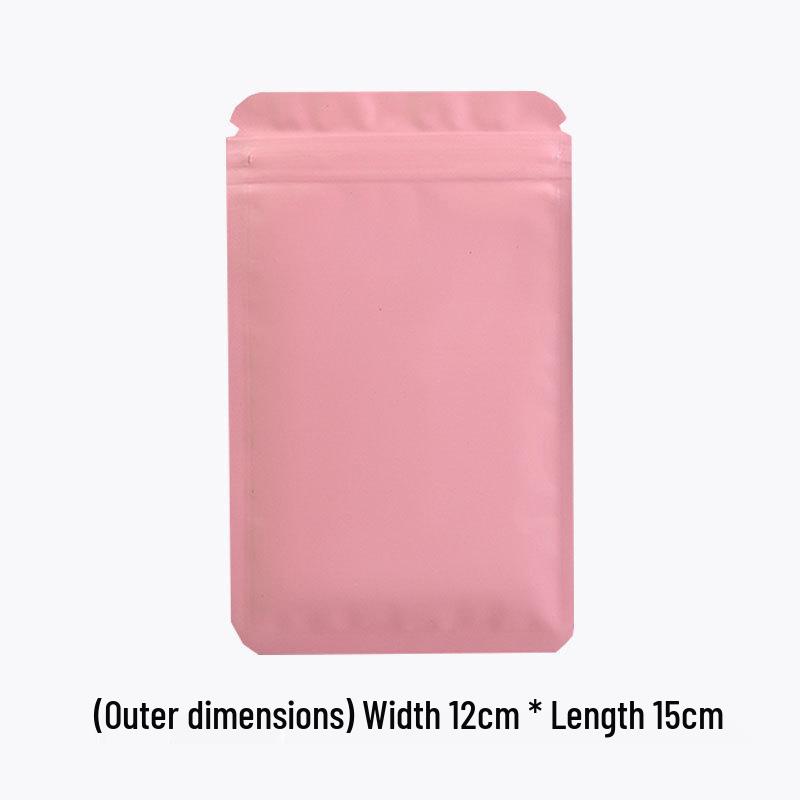 Double-Sided Frosted Aluminum Foil Self-Sealing Opaque Packaging Bag for Colored Ornaments
