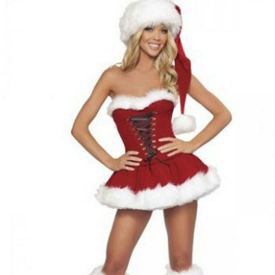 Christmas Cosplay Lingerie Set Role-Play Costume Dress
