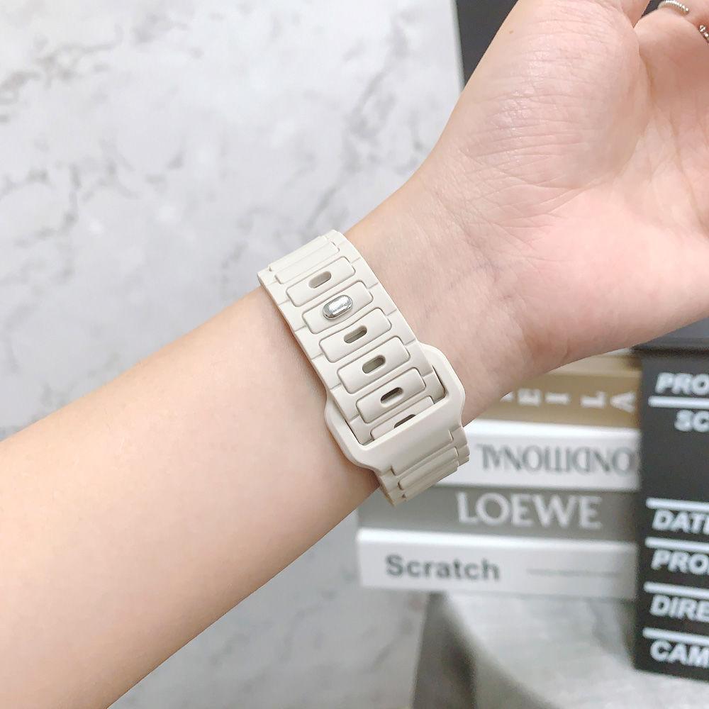 Silikon-Uhrenarmbänder für die Apple Watch – weiches Uhrenarmband, kompatibel mit der iWatch 9/8/7/6/5/4/3/2/1/SE/Ultra-Serie, bequeme Ersatzbänder