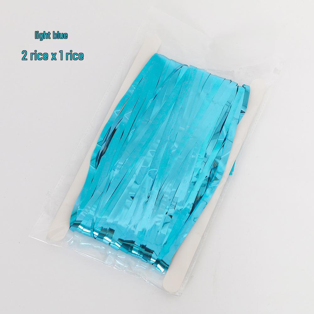 2x1m Gold Tinsel Fringe Curtain for Parties, Weddings & Photos