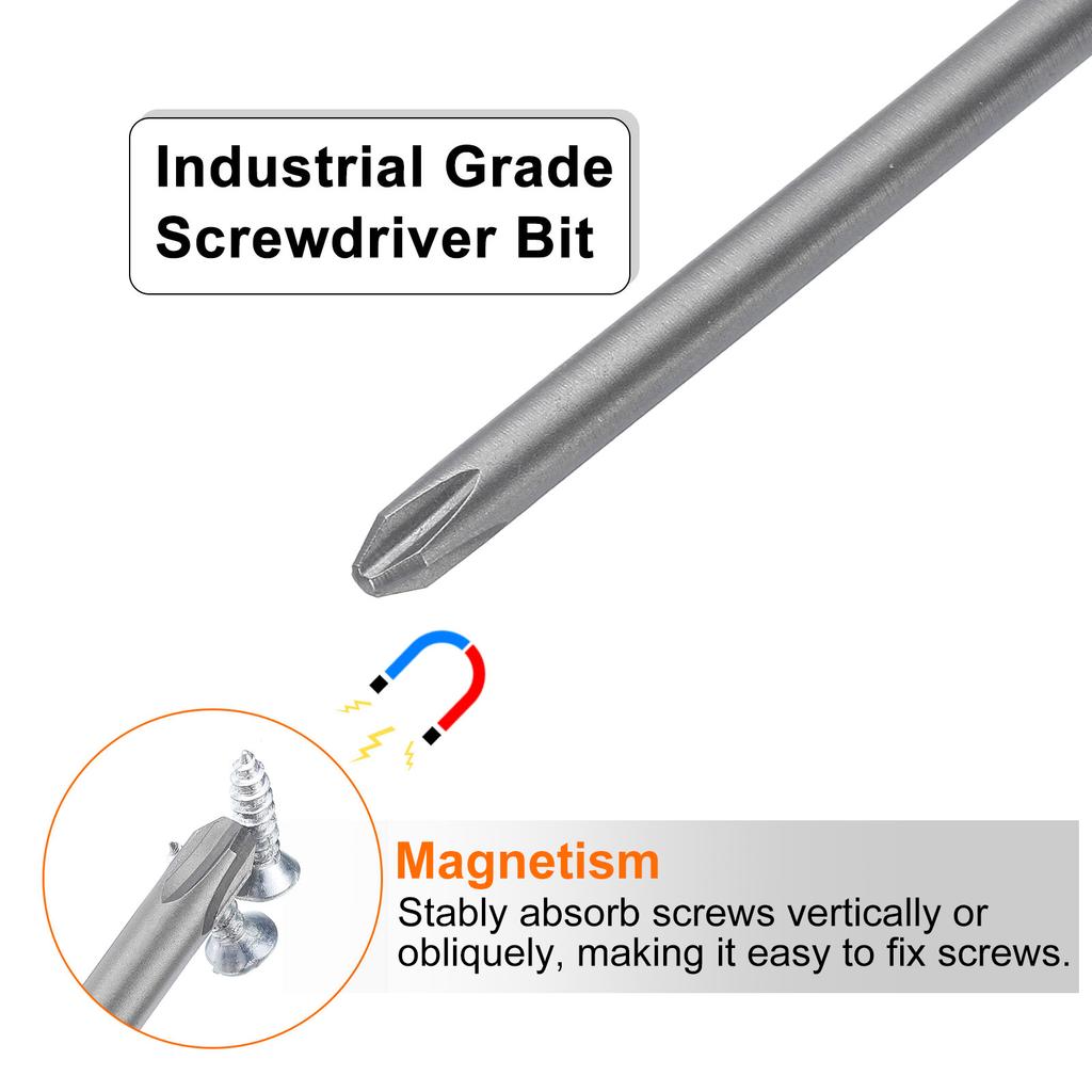 1/5/10pcs Magnetic Phillips Screwdriver Bit 1/4" Hex Shank 110mm S2 Steel Cross Head Screw Driver Bit Electric Drill Bits
