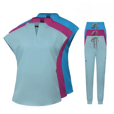 High Quality Medical Women Scrubs Sets Hospital Surgery Dental Clinic Beauty Spa Salon Lab Workwear Clothes Nurses Accessories