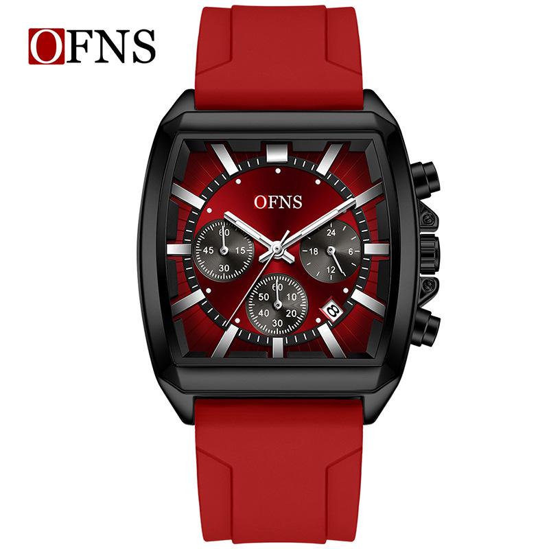 Ofns Classic Six-Hand Chronograph Men's Sports Watch, 30M Waterproof Quartz