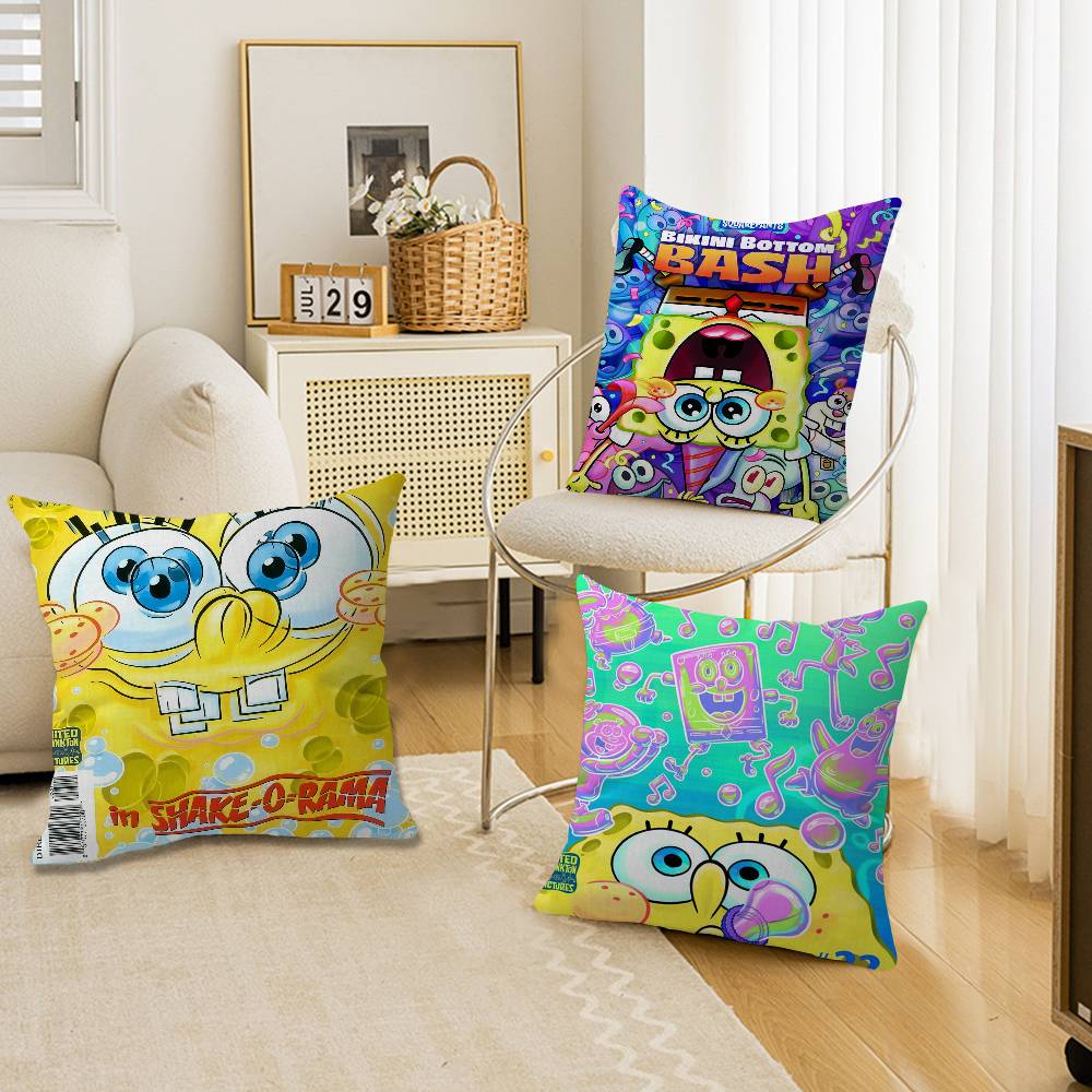 Cartoon SSpongebobs pillow cover sofa cushion cover home room decoration children gift