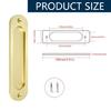 2Pcs Simple Wardrobe Sliding Door Embedded Handle Wooden Door Push Pull Handles Replacement Hardware Easy Installation