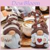 Resin Coffee Gnome Figurine Home Decor Gift For Couples And Weddings