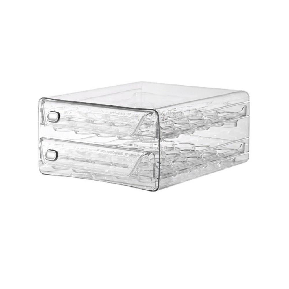 Przezroczysty Pojemnik na Jajka Dwupoziomowe Pudełko do Przechowywania Jaj Kreatywny Stojak na Jajka Utrzymujący Świeżość