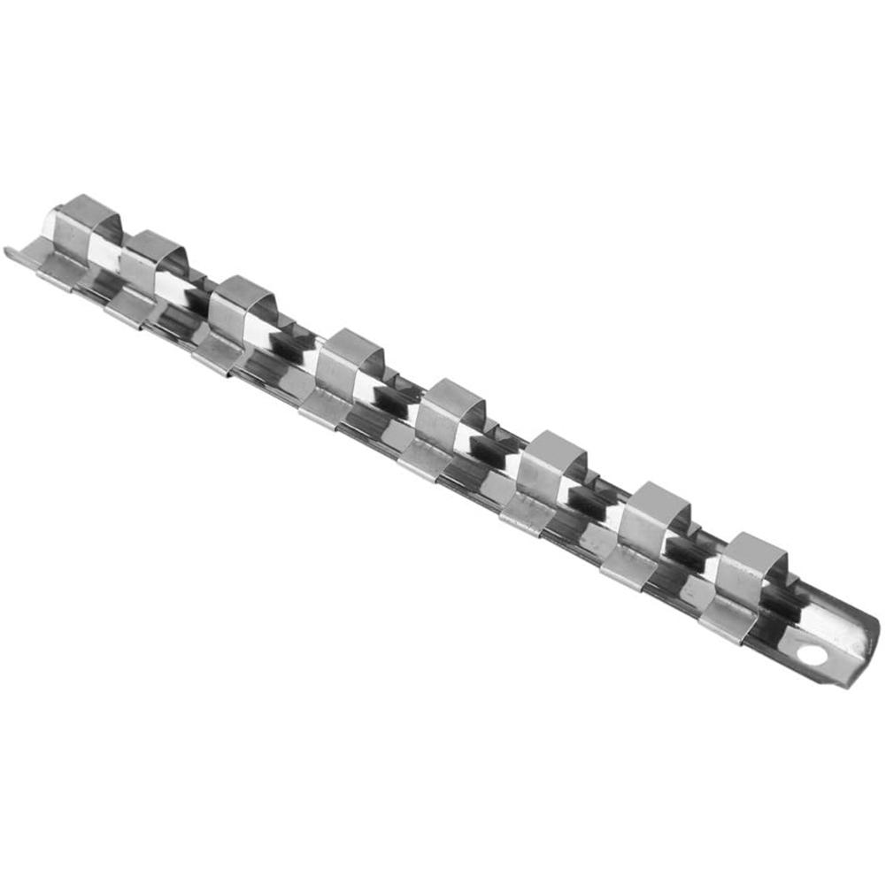 Carbon Steel 8 Socket Rack Storage Divider Rail Tray Holder Shelf Stand Tool Organizer (1/4")