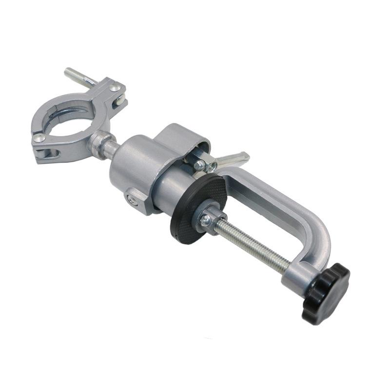 Multifunctional 360° Aluminum Alloy Bench Vise & Electric Drill/Grinder Bracket