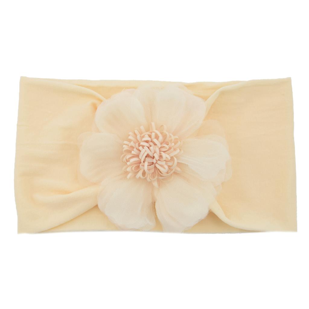 Mesh Sunflower Nylon Headgear Baby Hair Accessories Children'S Headband Infant Soft Headband Stockings Headband