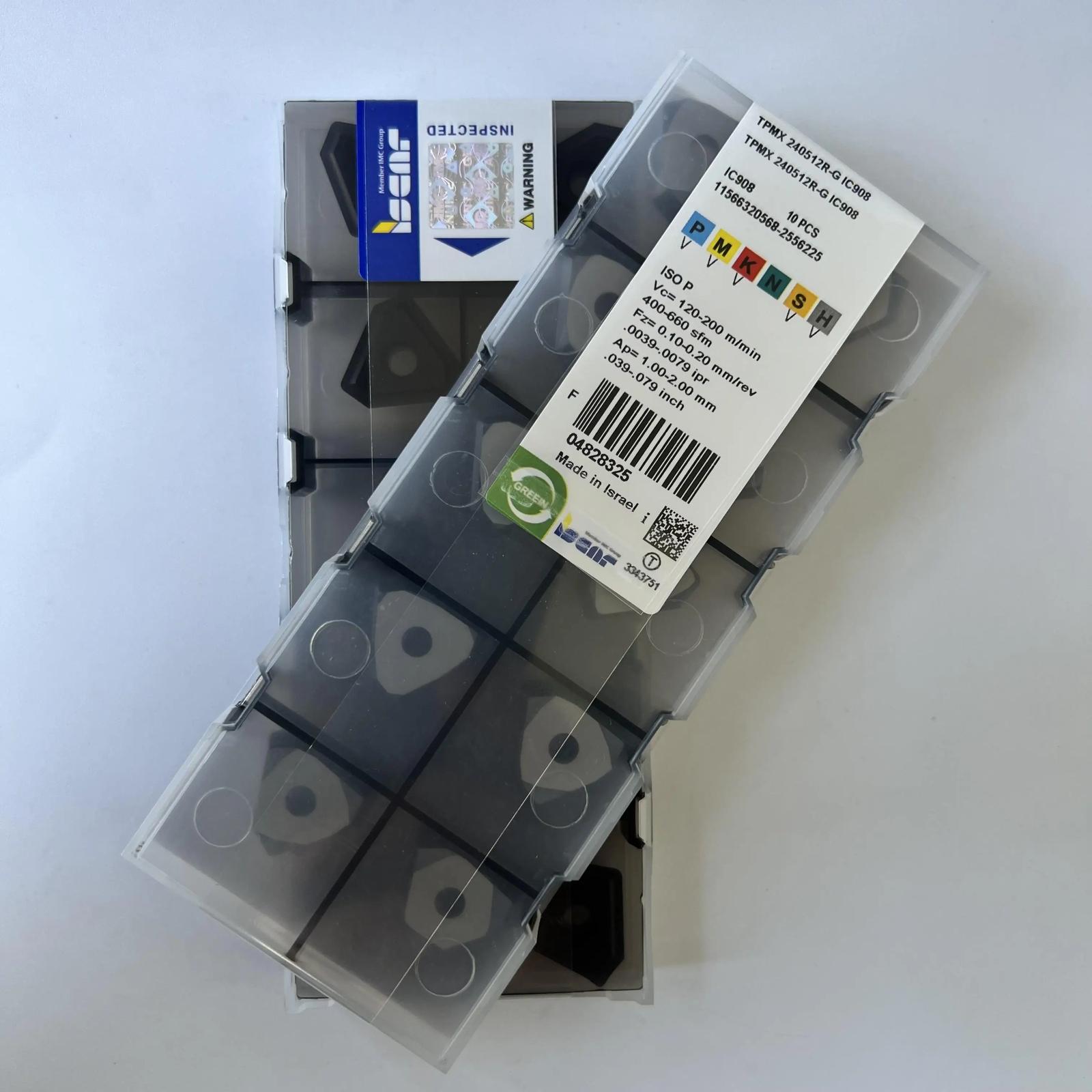 

ISCAR / TPMX240512R-G IC908 /Industrial indexable carbide inserts 10 Pcs