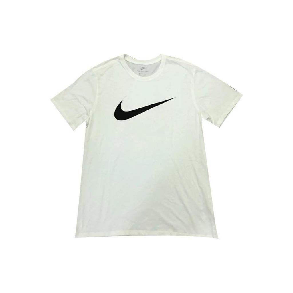Nike T Shirts Men's White Crew Neck Moderate Straight Fit 940419-101