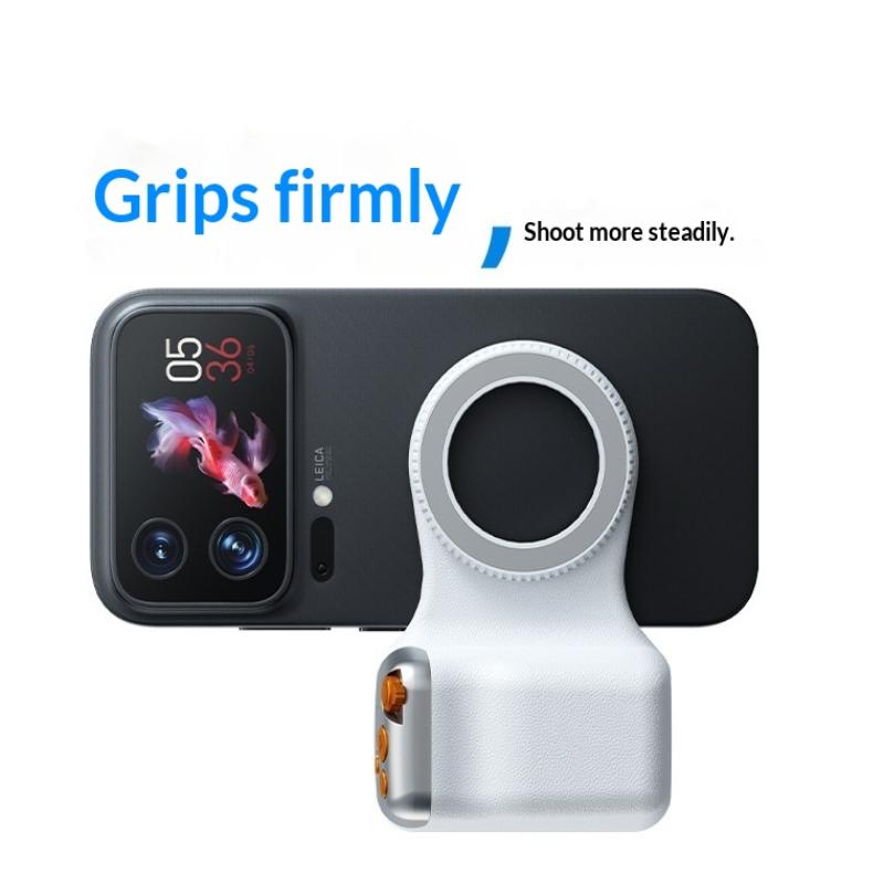 Magnetic Camera Grip With Remote Shutter Fill Light Remote Control Handle Universal For Phones