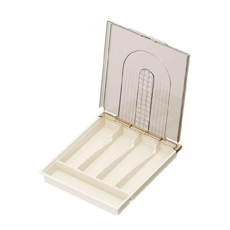 Dustproof Kitchen Cutlery Storage Box with Lid Convenient for Storage Carrying 1970₽