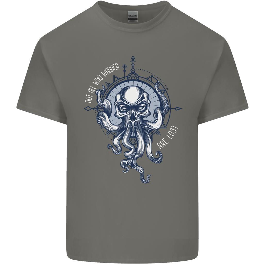Cthulhu Wander Kraken Octopus Ocean Unisexs Light Cotton TShirt