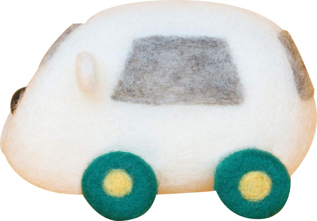 PUI made with needle felt PUI Molcar Kit Shiromo