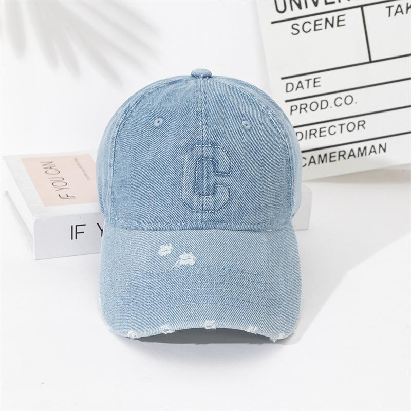 Popular Big Head Circumference Baseball Cap, Sunshade, Sunscreen, Face Small Letter Hat, Cowgirl Deep Top Cap New