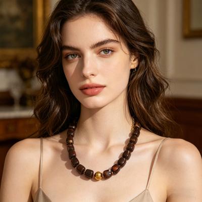 Collana girocollo con perline colorate, collana con perle in resina, collana boho massiccia per donna, gioielli per vacanze estive al mare