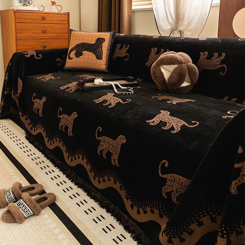 Velvet Sofa Cover With Soft Lining, Tailored Couch Cover And Reversible Sofa Slipcover For Comfortable Sits