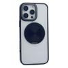 For iPhone 15 Pro Max Magnetic Case Acrylic TPU Phone Back Cover with Kickstand