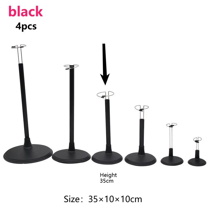 4pcs Creative Doll Stand Storage Rack Adjustable Height Display Holder with Metal Clamps Dolls Figurines Collectibles Toy Stand