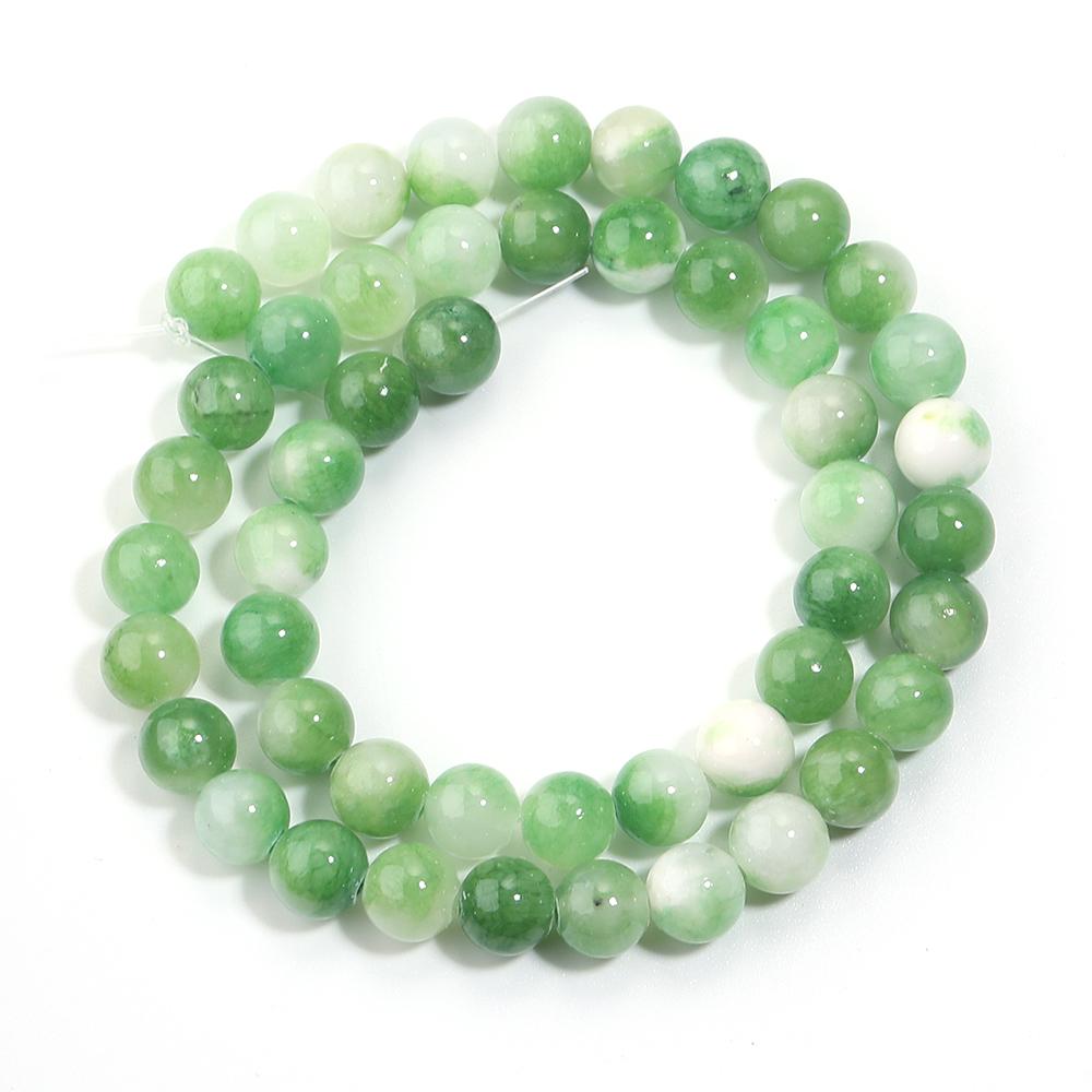 34-90pcs 4-12mm Persian Jade Stone Beads Natural Stone Loose Spacer Beads For Jewelry Making DIY Bracelet Necklace Accessories