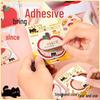 Creative Apple-Shaped Sticky Notes: High-Quality, Irregular Design, Excellent Adhesion, Perfect for Student Diaries and Office Messages.