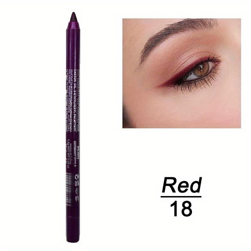 Στυλό 14 χρωμάτων Eyeliner Gel Pearlescent Eyeshadow Pen Αδιάβροχο μακράς διαρκείας, μη μουτζουρωμένο στυλό ματιών