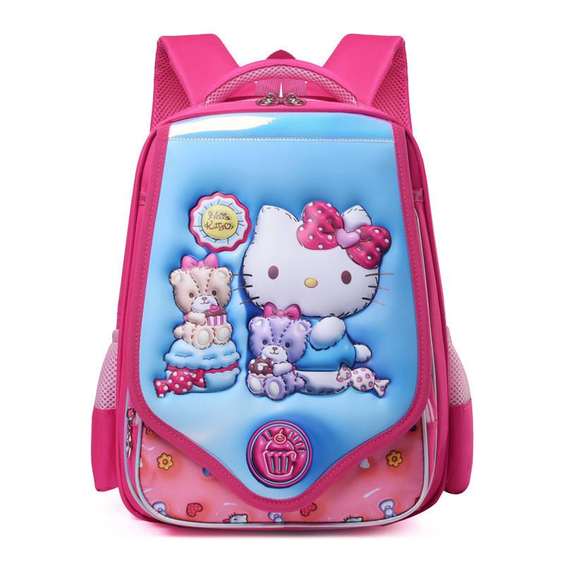 Cute And Durable Oxford Cloth Kids Backpack With Spine Protection For Boys And Girls