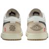 Jordan Air Jordan 1 Abrasion Resistant Low top Vintage Basketball Shoes Unisex White Brown IB8855-121(Team181-)