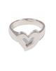 Themuseumvisitor Heart Outline Silver Ring (Silver)