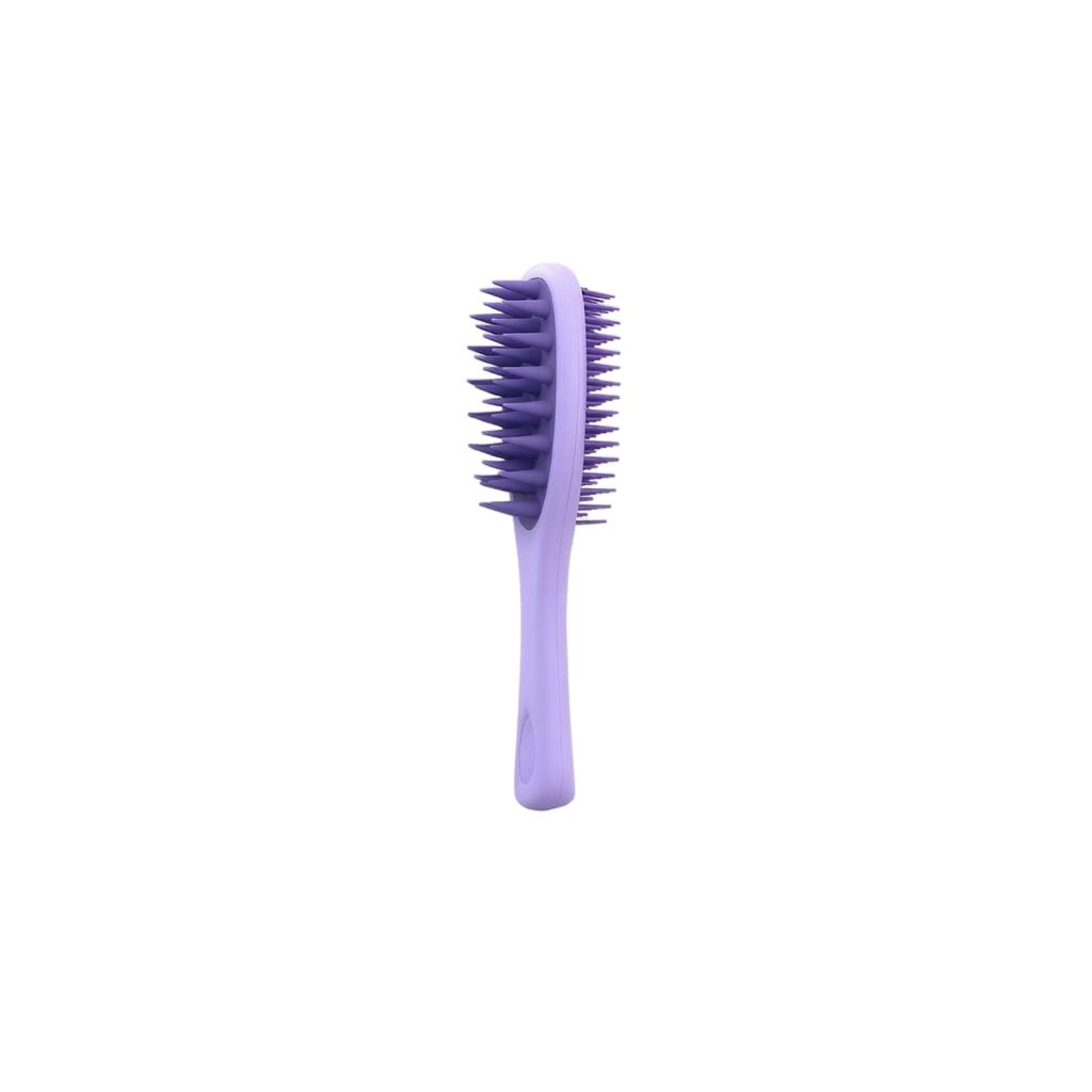 Long Handle Double-Sided Scalp Brush Silicone Hair Wash Comb Wet and Dry Use Scalp Cleaning and Massage Tool for Hair Care and Relaxation