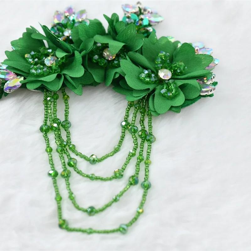 1 Pcs Fringe Rhinetones Brooch Pin Corsage Collection Perfect for Dancing Celebration Clothes Crafts