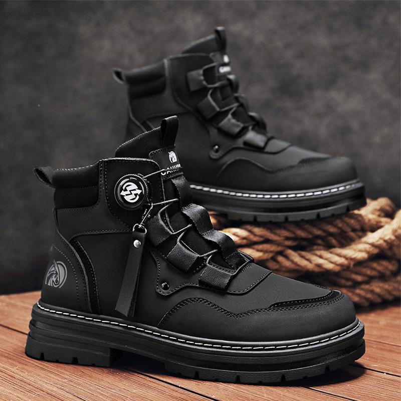 Martin Boots Winter New Wear-resistant Boots British Casual Shoes Rhubarb Boots