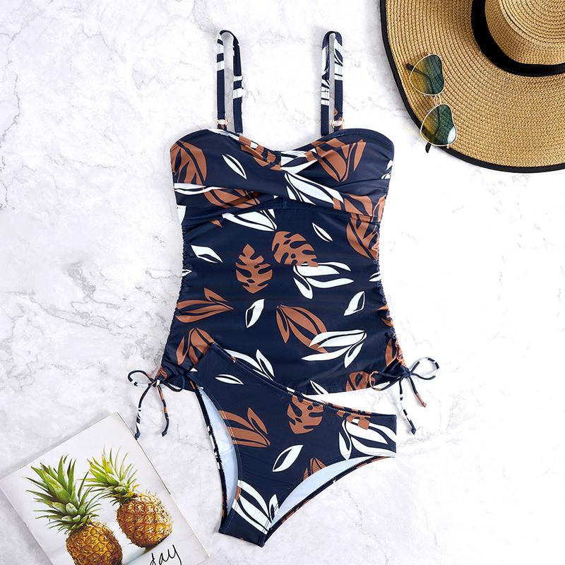 Printed Bikini Set Two Pieces Swimsuit Women Swimwear Female High Waist Bathing Swimming Suit Beachwear Summer