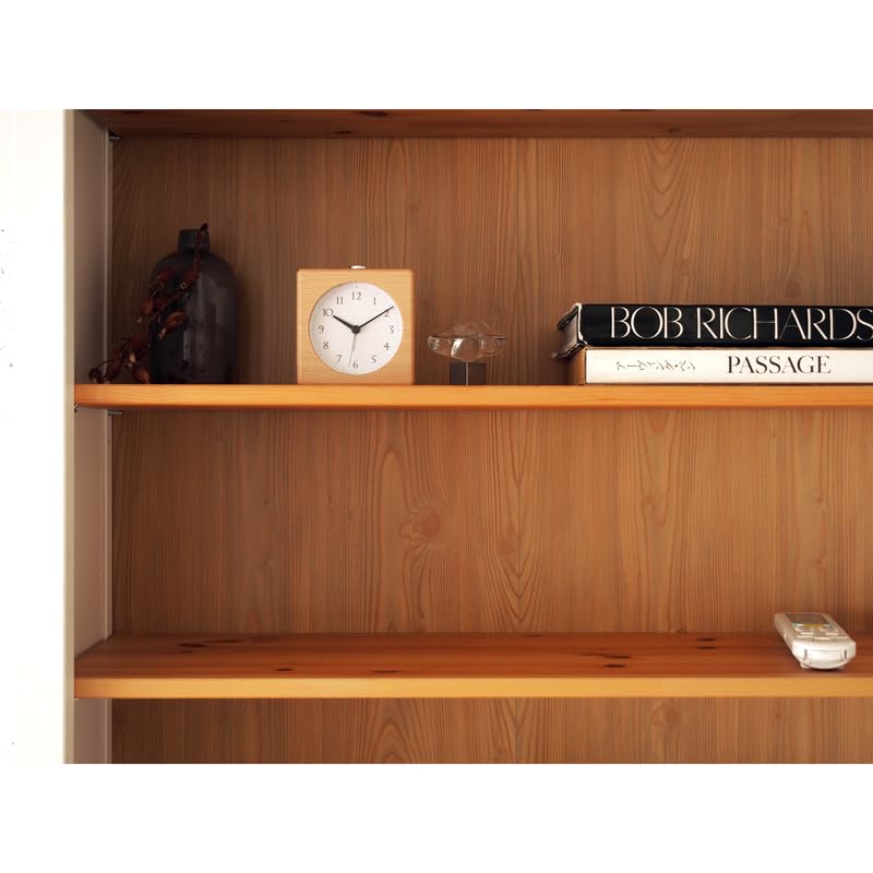 Lemnos Canon JH23-11 NT Analog Alarm Clock, Natural Wood Grain