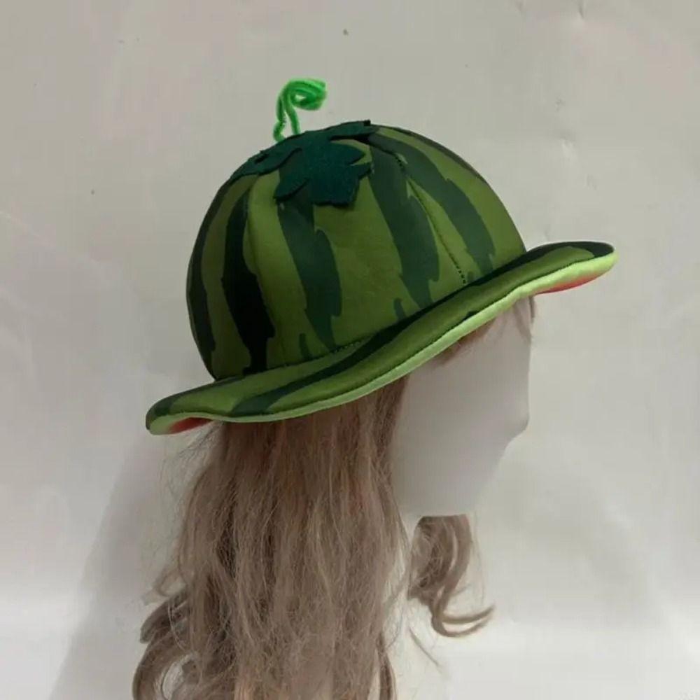 Creativity Wide Brims Sun Hat Cute Bucket Hat Warm Watermelon Hat  Halloween Party