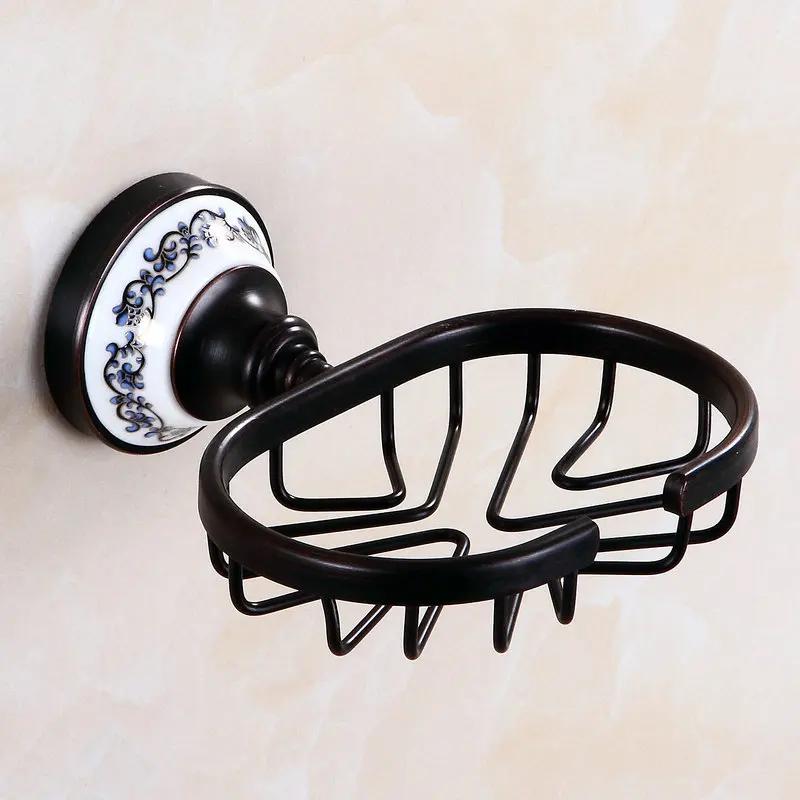 Oil Black Bronze Brushed Bathroom Accessories Towel Shelf Towel Bar Paper Holder Cloth Hook Soap Dish Cup Holder Toilet Holder
